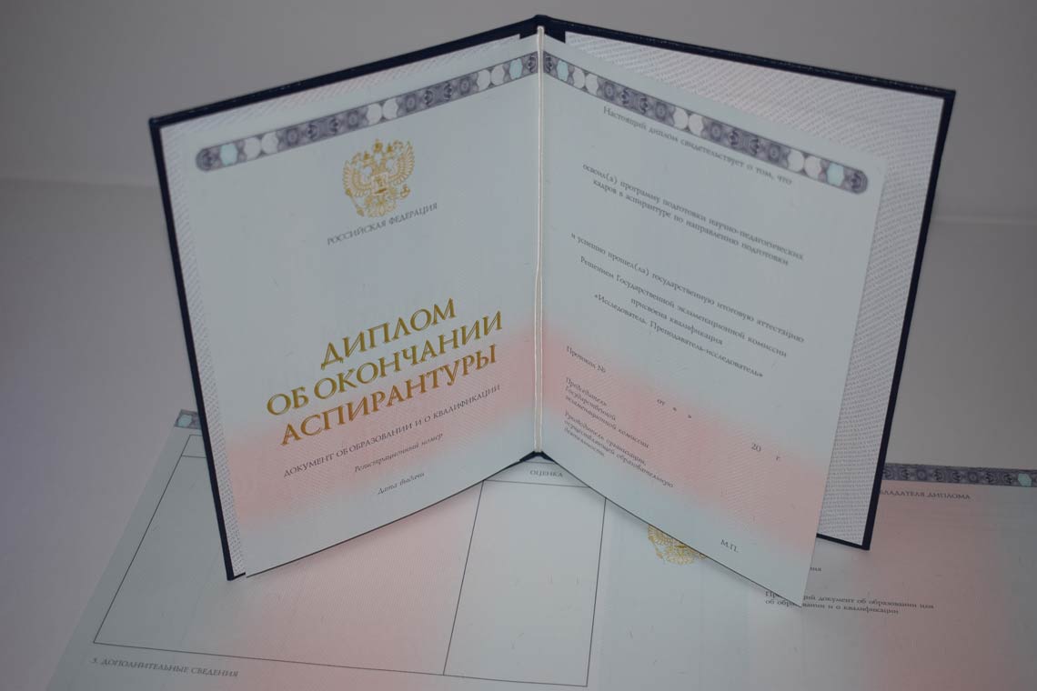 Диплом Аспирантуры 2014-2025 в Пскове
